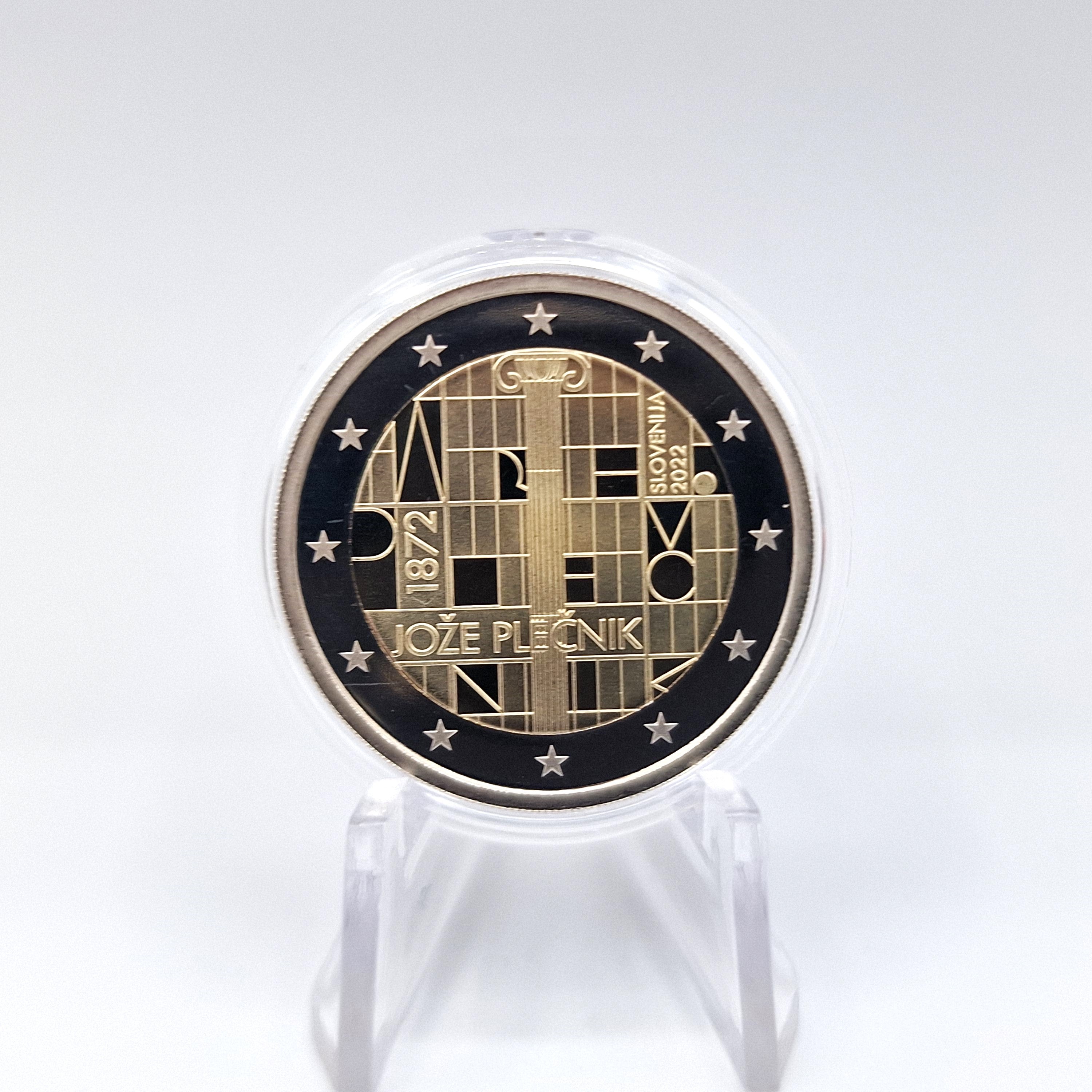 2022 Architect Jože Plečnik - 2€ Slovenia Proof